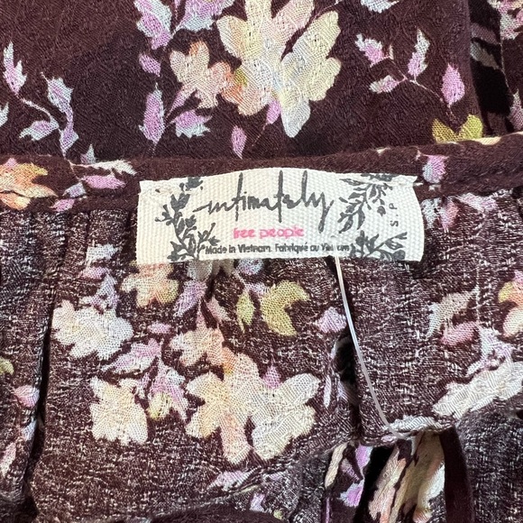 Free People Take it Away Bodysuit, Chocolate Merlot Combo, Size Small, NWT - Picture 7 of 10